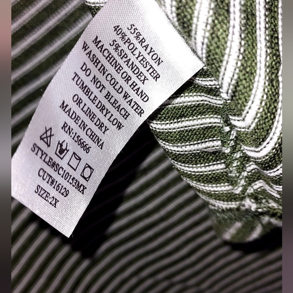 Scarlette Striped Green Hoodie Top - Picture 2 of 4